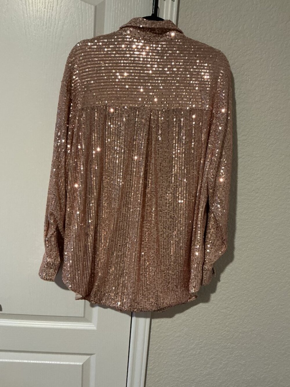 ✨ Rose Gold Sequin Shacket ✨ - Picture 3 of 3
